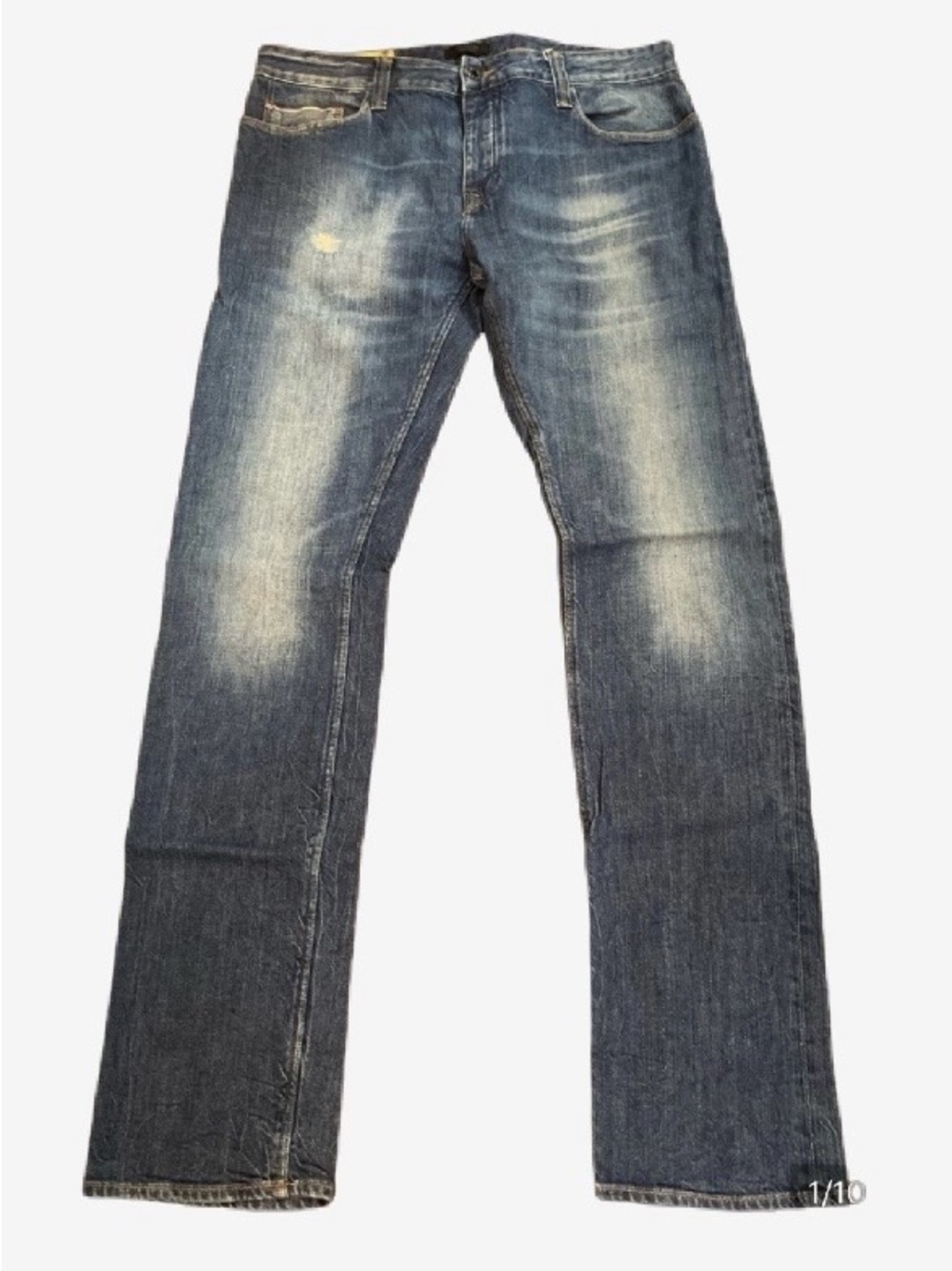 Firetrap Slim Men's Distressed Dark Blue Jeans